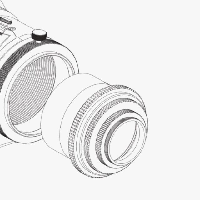 Réducteur de focale 0,76x pour lunette FF107 et FF130 - ZWO Correcteurs et réducteurs