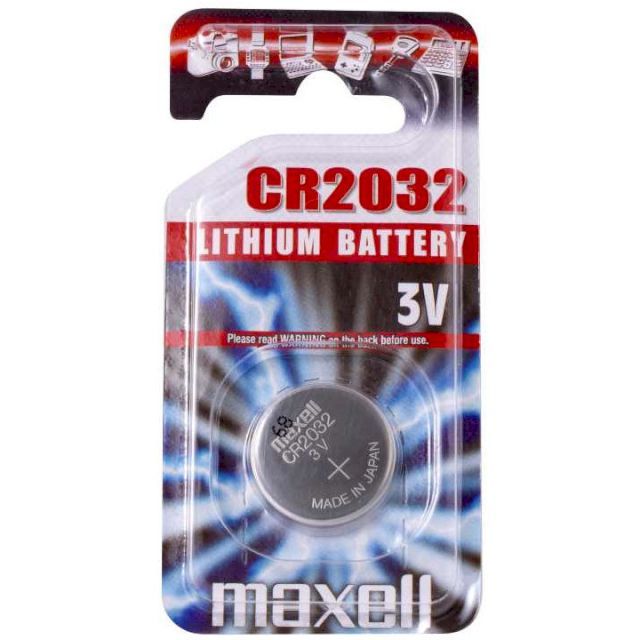 Pile CR2032 3V Lithium - Maxell Alimentations, câbles d'alim. et piles