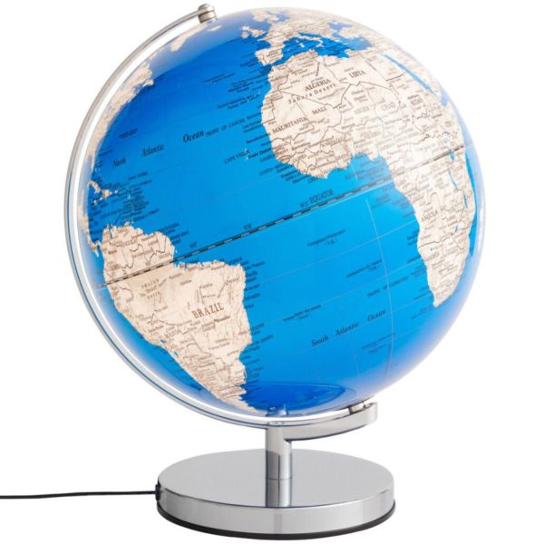 Globe terrestre Stellar Light Ø300mm Bleu vif - Troika