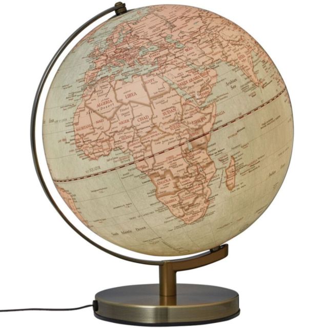 Globe terrestre Stellar Light Ø300mm Bleu pâle et Rose - Troika Globes