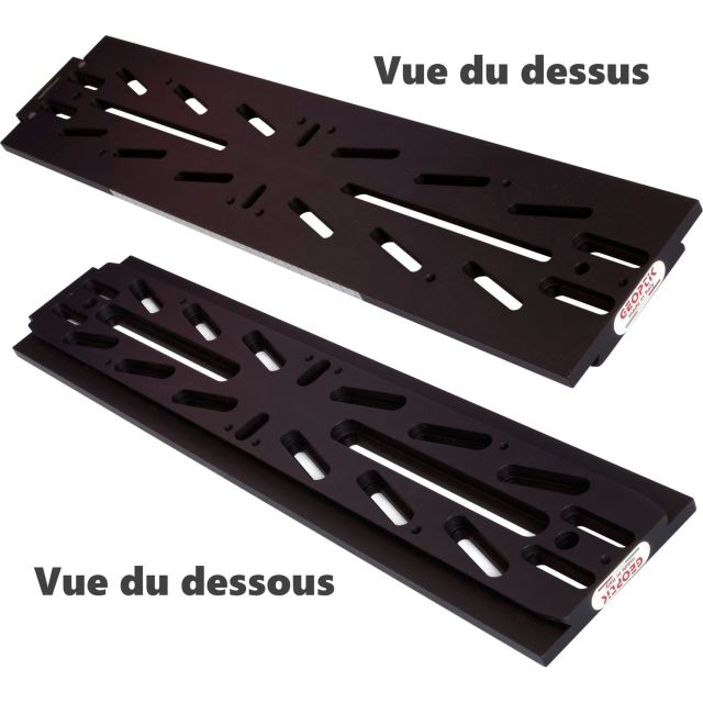 Queue d'aronde mâle Losamandy long. 450mm noire - Geoptik Platines et colliers