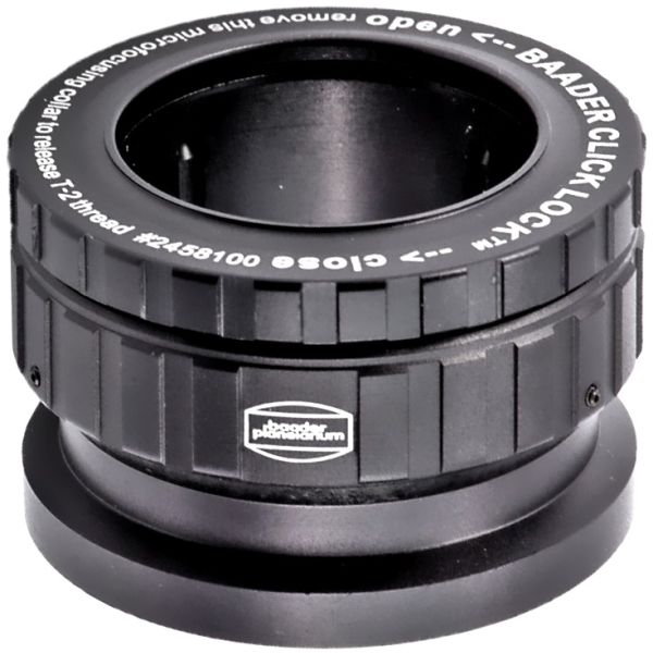 Porte-oculaires coulant 31,75mm auto-centreur avec mise au point hélicoïdale pour filetage T2 - Baader