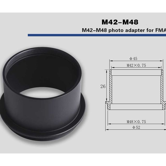 SOLDE - Bague adaptatrice T2 vers M48 pour FMA180 - Askar ...Soldes