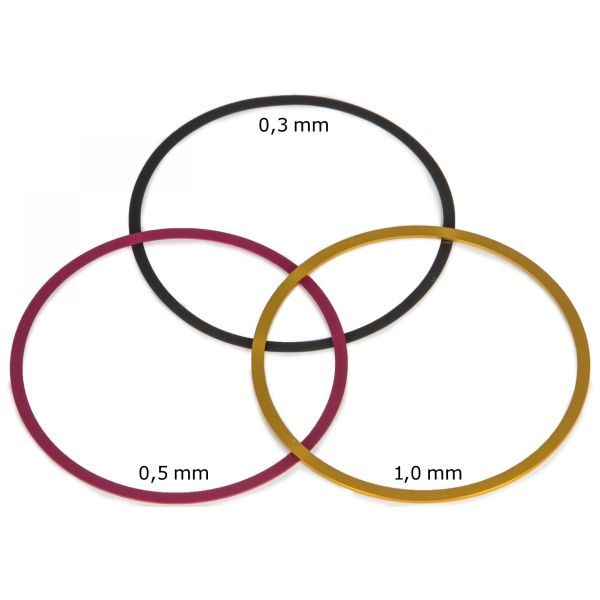Rondelle d'alésage Ø 68mm ép. 1mm pour filetage M68 - Or - Baader