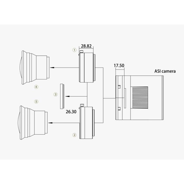 Caméra ASI2600MM Pro refroidie monochrome (IMX571) - ZWO Caméras ciel profond