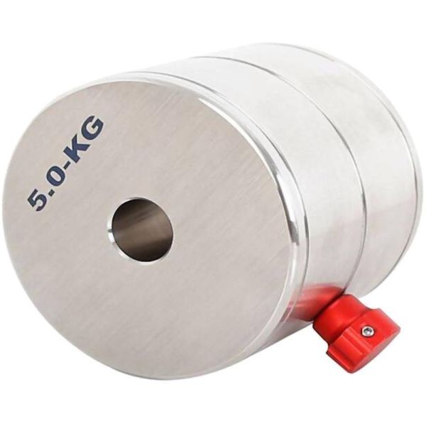 Contrepoids de 5,0kg - Ø 20mm en acier Inox - TSOptics