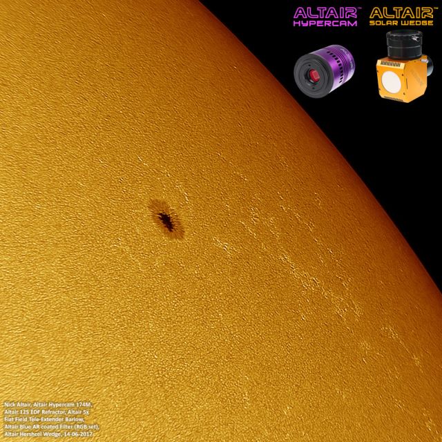 Prisme de Herschel (hélio-scope) visuel et photo - coulant 50,80mm - AltairAstro Altair-Astro