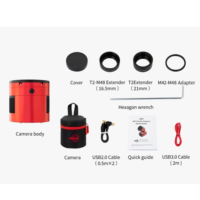 Caméra ASI2600MM Pro refroidie monochrome (IMX571) - ZWO Caméras ciel profond