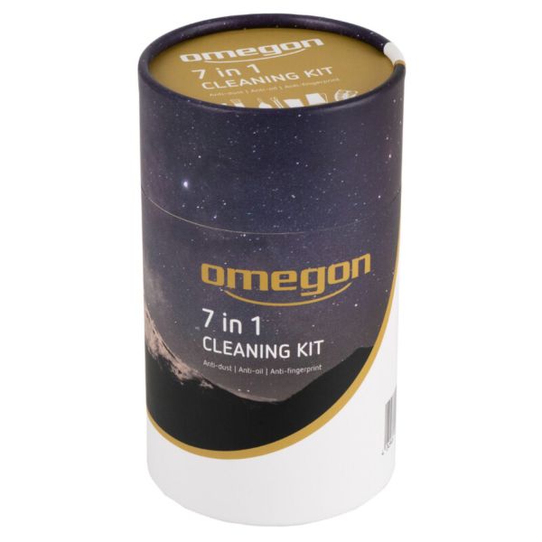 Kit de nettoyage optique : liquide + accessoires - Omegon