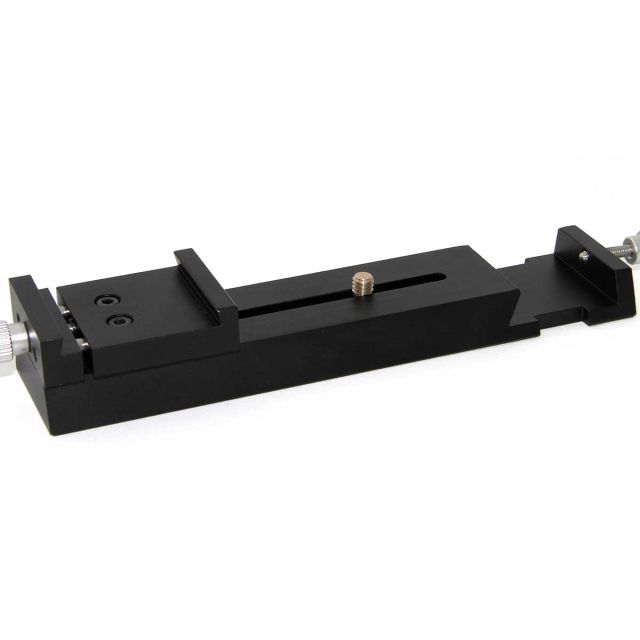 Queue d'aronde mâle type Vixen long. 180mm pour APN et lunette guide avec vis Kodak 1/4'' - TSOptics Accessoires d'autoguidage
