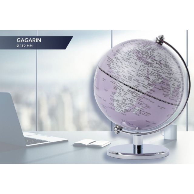 Globe terrestre Gagarin Ø130mm Rose Pastel - Troika Globes