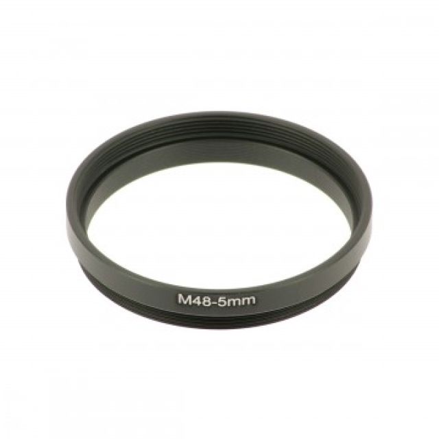 Tube allonge vissant M48 m/f long. 5mm moleté - Kepler Accessoires Kepler