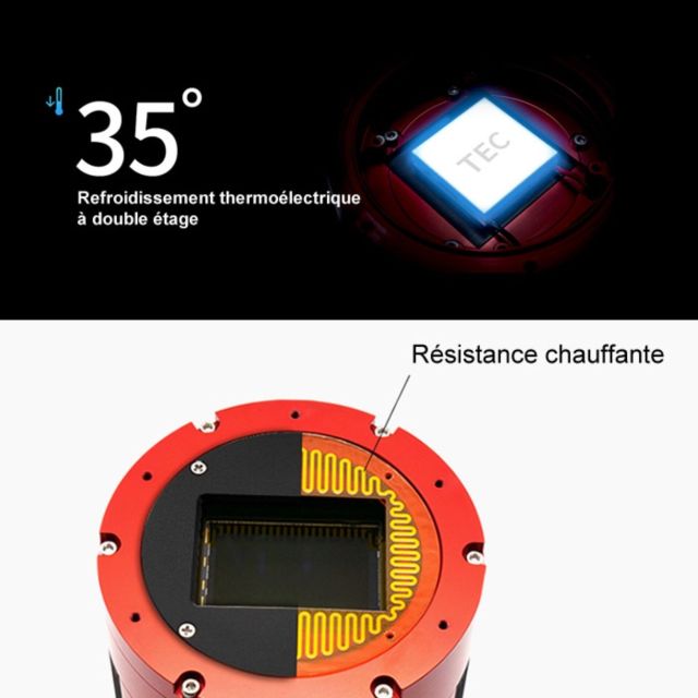 Caméra ASI2600MC Air refroidie couleur (IMX571) avec ASIAIR intégré - ZWO Caméras ciel profond
