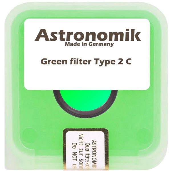 Filtre photo Vert type 2c - coulant 31,75mm (M28) - Astronomik