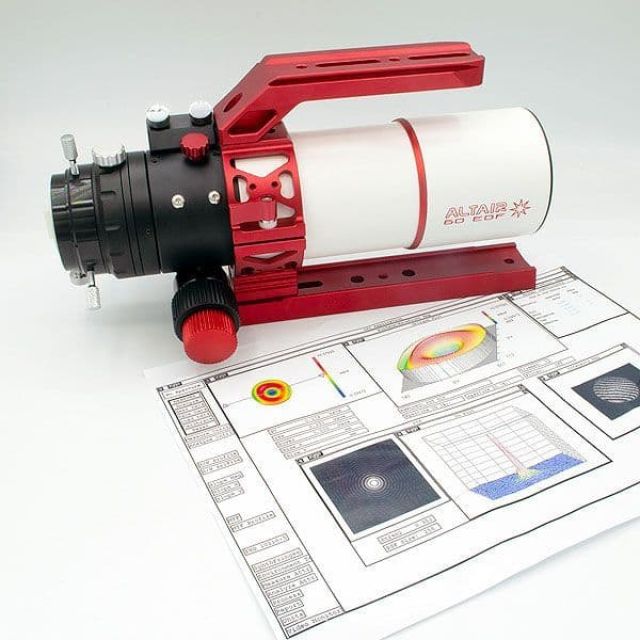 Lunette astronomique 60/360 APO EDFx doublet FPL-53 et lanthane - AltairAstro Lunettes apochromatiques