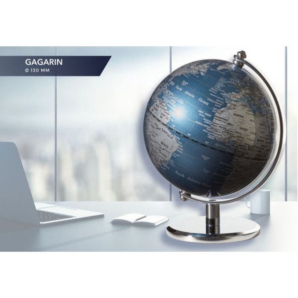 Globe terrestre Gagarin Ø130mm Bleu Profond - Troika