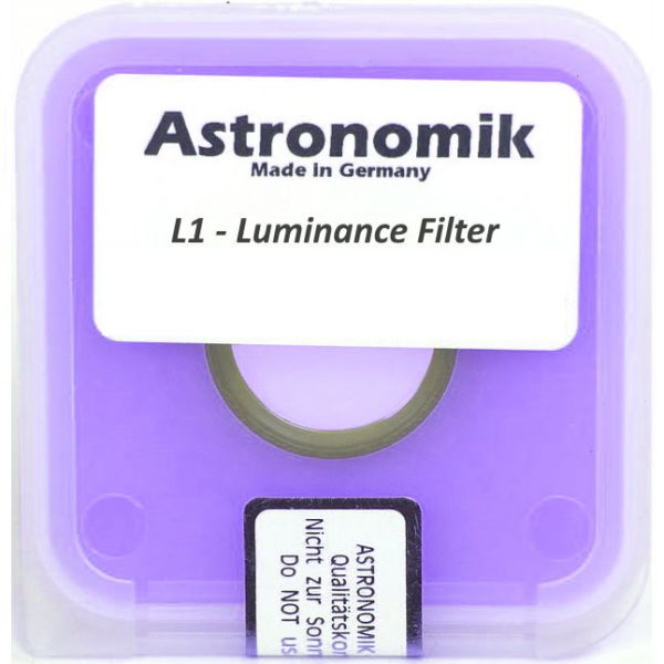 Filtre photo anti-Infrarouges UV/IR-Cut Luminance L1 - coulant 31,75mm (M28) - Astronomik