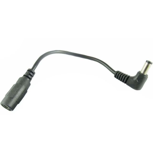Câble d'alimentation 5.5/2.1mm mâle/femelle coudé long. 15cm coudé - PierroAstro Alimentations, câbles d'alim. et piles