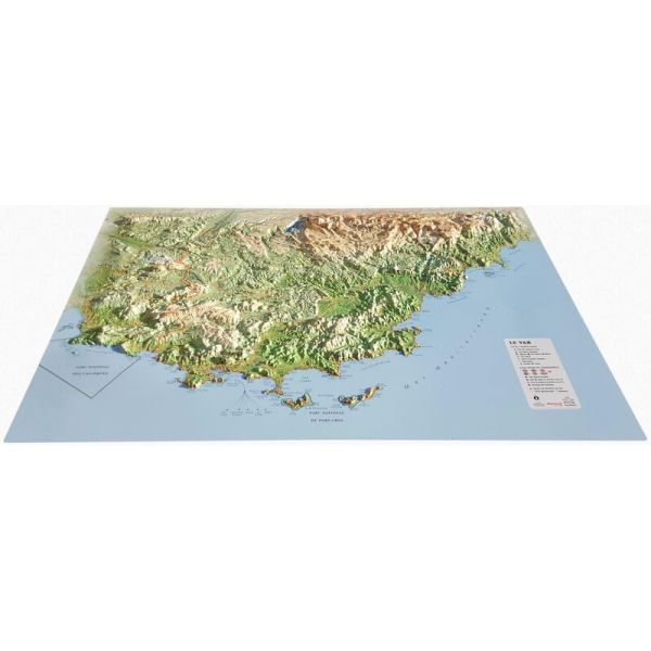 Carte régionale Le Var - 3DMAP
