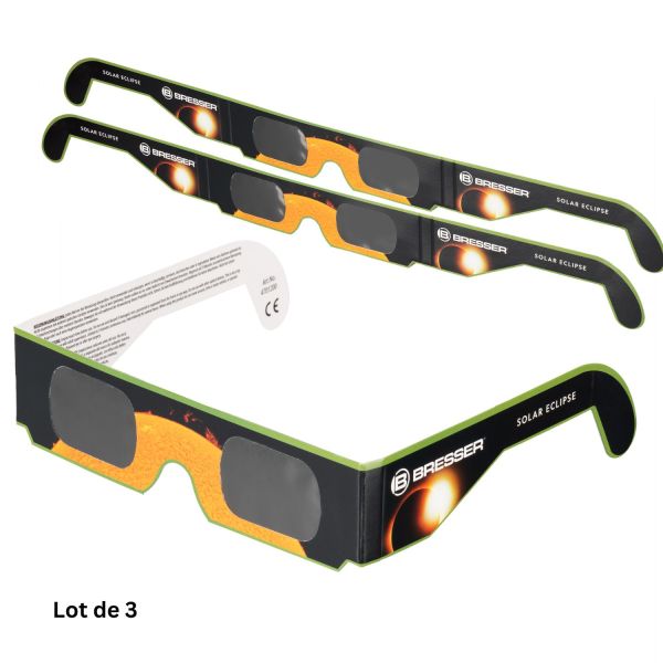 Paire de lunettes solaires ''Eclipse de Soleil'' (3 pièces) OD 5.0 - Bresser