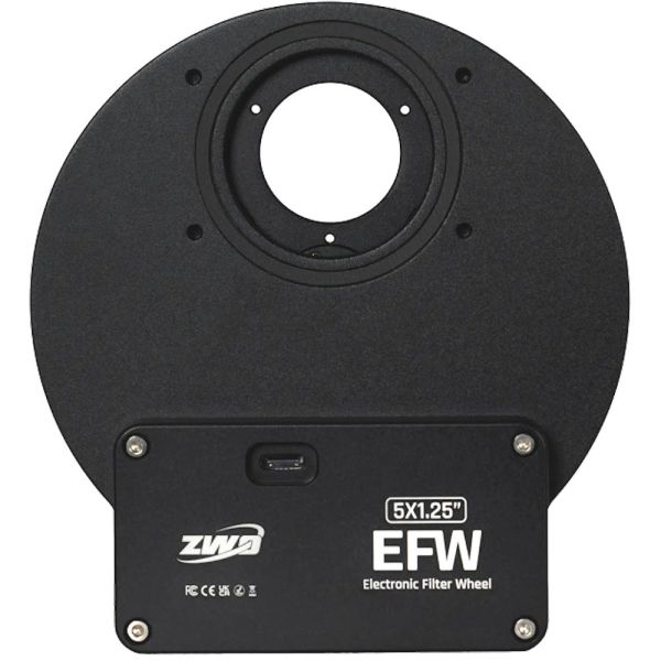 Roue à filtres 5x31,75mm (M28) ou Ø 31mm ronds non montés - motorisée EFW v25 - ZWO