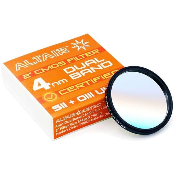 Filtre photo dual-bande SII-OIII 4nm ULTRA Premium - coulant 50,80mm (M48) - AltairAstro