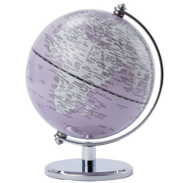 Globe terrestre Gagarin Ø130mm Rose Pastel - Troika Globes