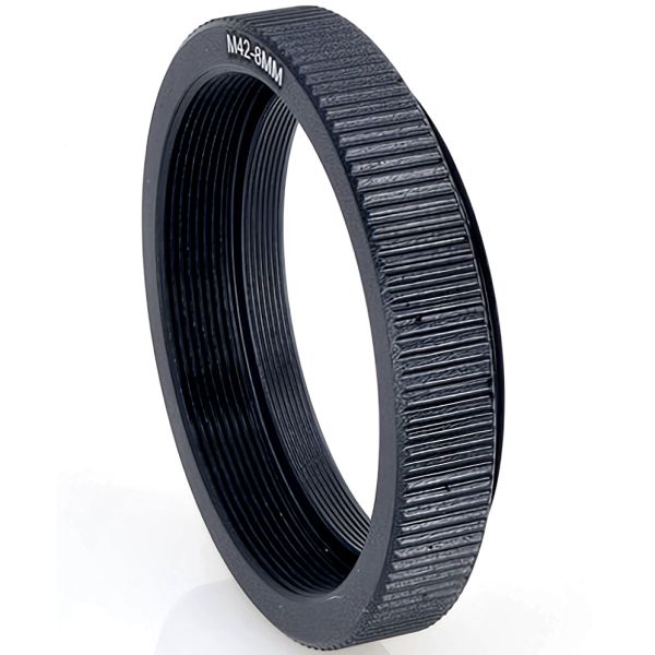 Tube allonge vissant T2 m/f long. 8mm moleté - Kepler