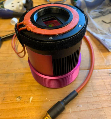 Dew Heater Installation Example TEC Camera