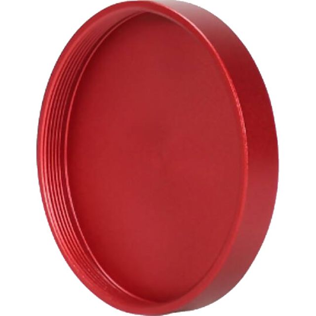 Bouchon femelle pour filetage M63 Rouge - TSOptics Rangements et protections