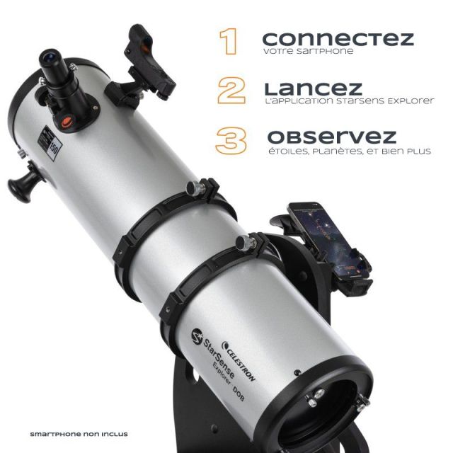 Télescope Dobson (Newton) 150/750 StarSense Explorer (Dobson de Table) - Celestron .Débutants