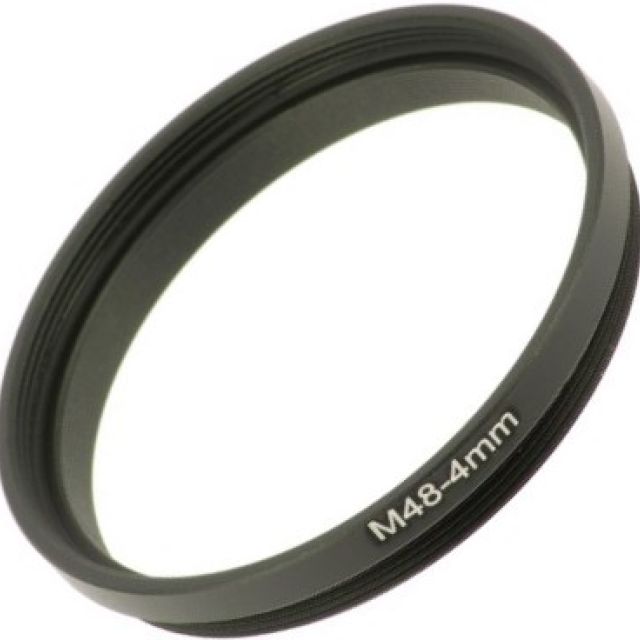 Tube allonge vissant M48 m/f long.  4mm - Kepler Accessoires Kepler