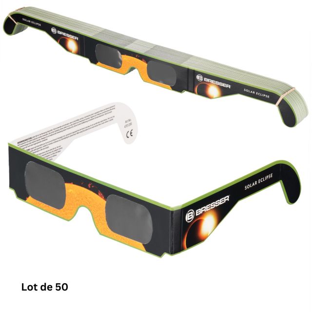 Paire de lunettes solaires ''Eclipse de Soleil'' (50 pièces) OD 5.0 - Bresser Bresser