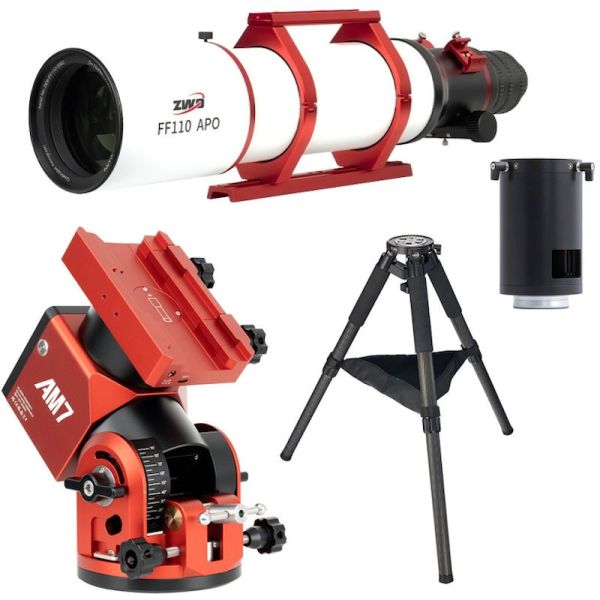 Lunette Astrographe 110/766 quadruplet FF110  sur monture AM7 + PE200 + TC40 - ZWO