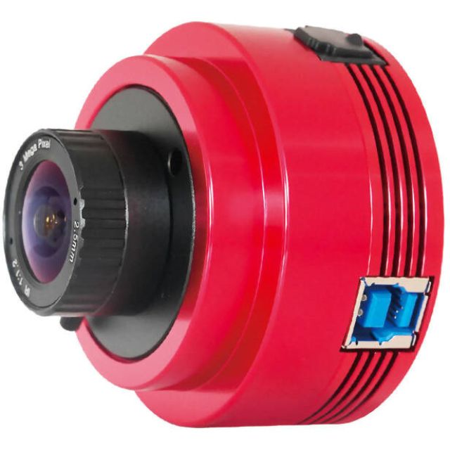 Caméra  ASI676MC couleur (IMX676) + objectif - ZWO Caméras planétaires