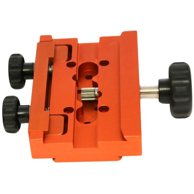Platine queue d'aronde femelle type Losmandy avec crémaillère GK-8 orange - Geoptik Accessoires pour montures