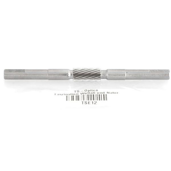 Axe de remplacement universel pour porte-oculaires RAP 2,5'' L=97mm D=6mm Module 0,4 - TSOptics