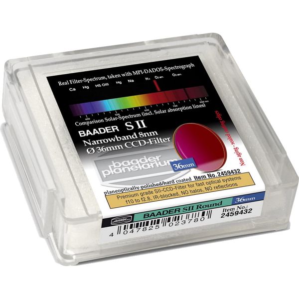 SOLDE - Filtre photo SII 8nm - Ø 36mm rond non monté - Baader