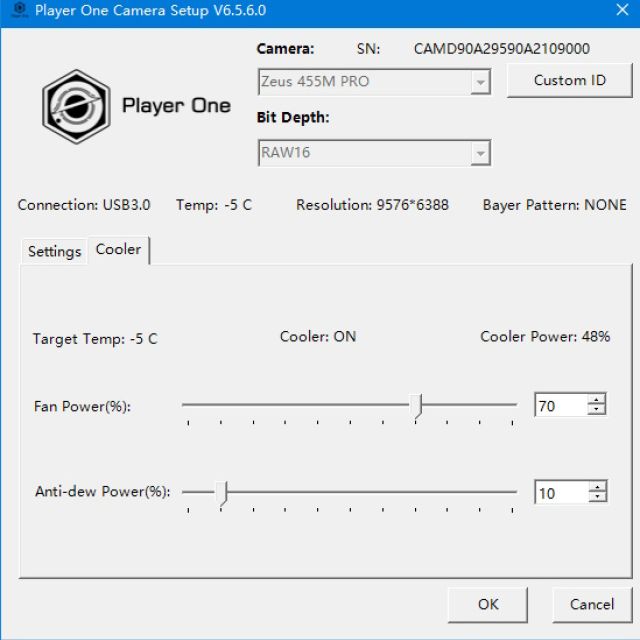 Caméra Zeus 455M Pro refroidie monochrome (IMX455) - Player-One Caméras ciel profond