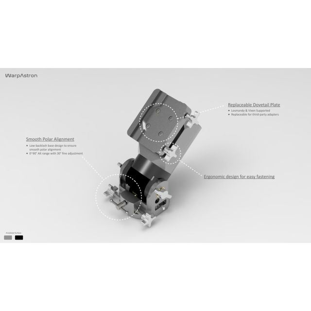 Monture harmonique Warp Drive WD-17 - WarpAstron Montures équatoriales