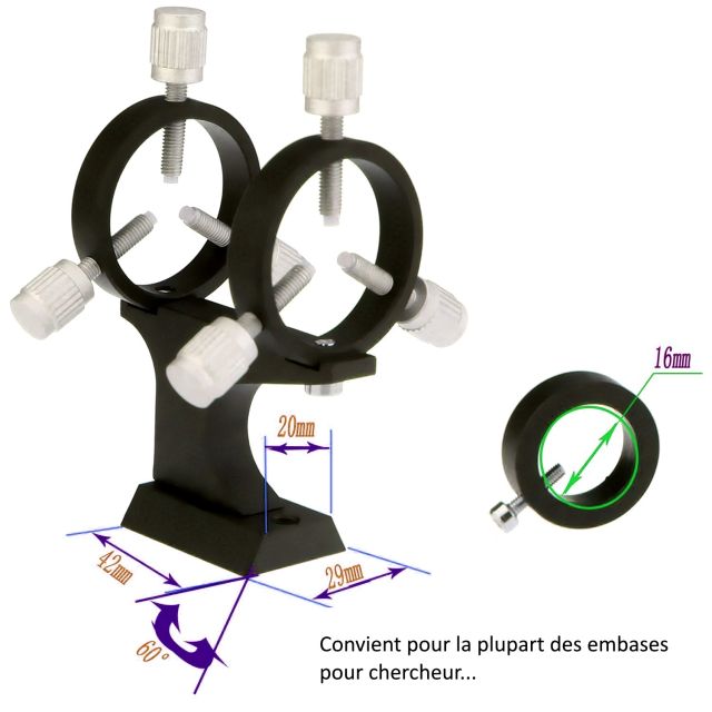 Support ajustable pour pointeur laser vert - Kepler Chercheurs