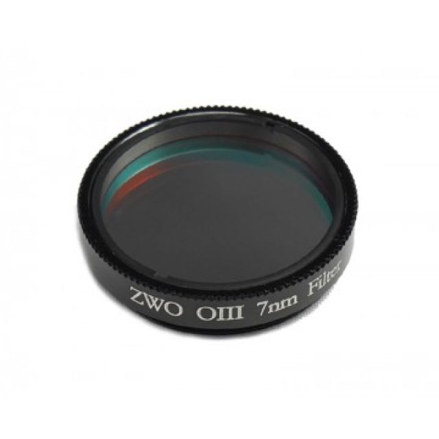 Filtre photo mono-bande OIII  7nm - coulant 50,80mm (M48) - ZWO Filtres ZWO