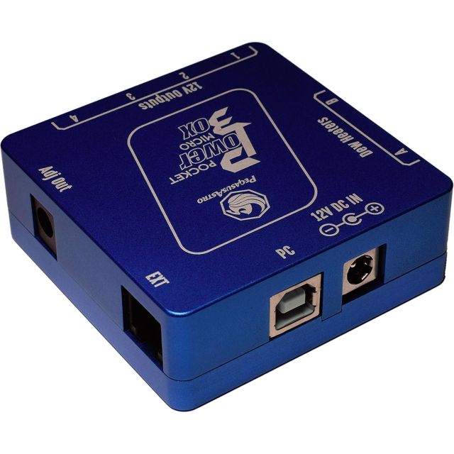 Hub d'alimentation 12V Pocket Powerbox Micro USB - PegasusAstro Alimentations, câbles d'alim. et piles