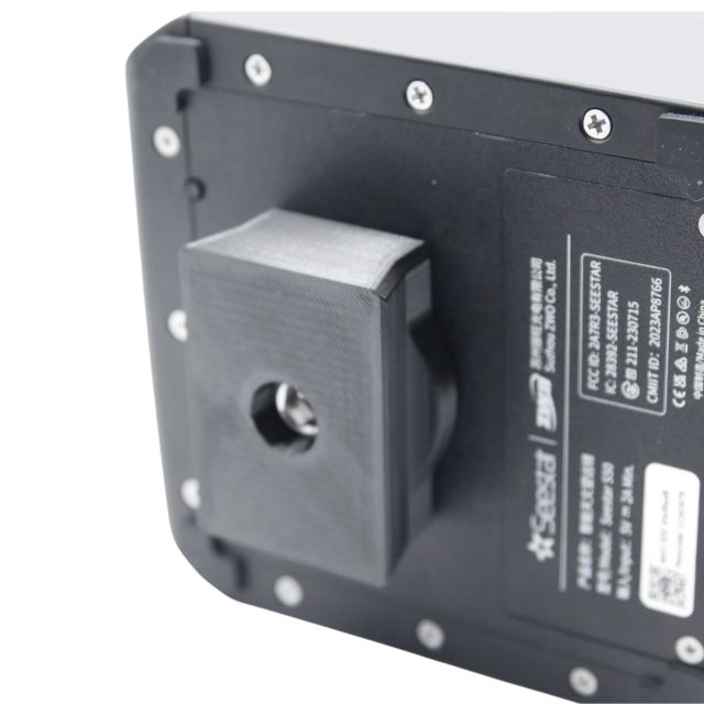 Queue d'aronde mâle type Vixen long.  60mm avec vis 3/8'' pour Seestar S30 ou S50 - Astroprints Platines et colliers
