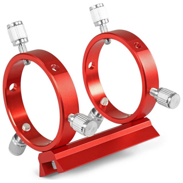 Support et anneaux de guidage pour lunette guide ou chercheurs Ø 40 à 58mm - Omegon Accessoires d'autoguidage
