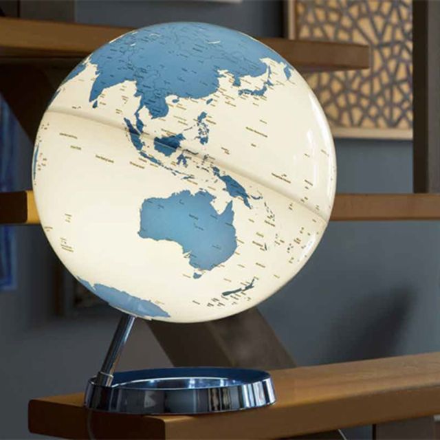 Globe terrestre lumineux Ø 30cm bleu vif - Atmosphere Globes