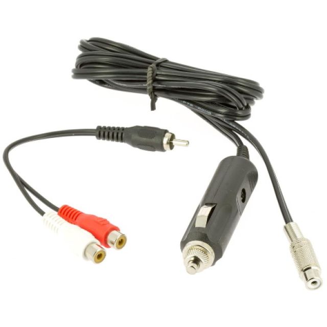 Câble d'alimentation allume-cigare vers RCA femelle pour résistances chauffantes avec doubleur - Astrozap Resistances chauffantes et pare-buées