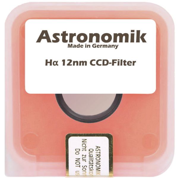 Filtre photo mono-bande Hα (H-alpha) 12nm - coulant 50,80mm (M48) - Astronomik