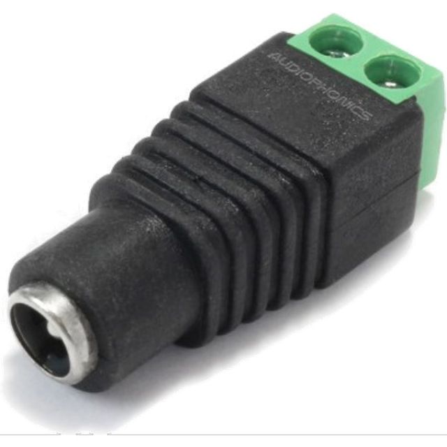 Adaptateur Jack 5.5/2.1mm femelle vers Borniers à Vis - PierroAstro Alimentations, câbles d'alim. et piles