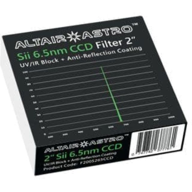 Filtre photo mono-bande SII  6,5nm - coulant 50,80mm (M48) - AltairAstro Altair-Astro
